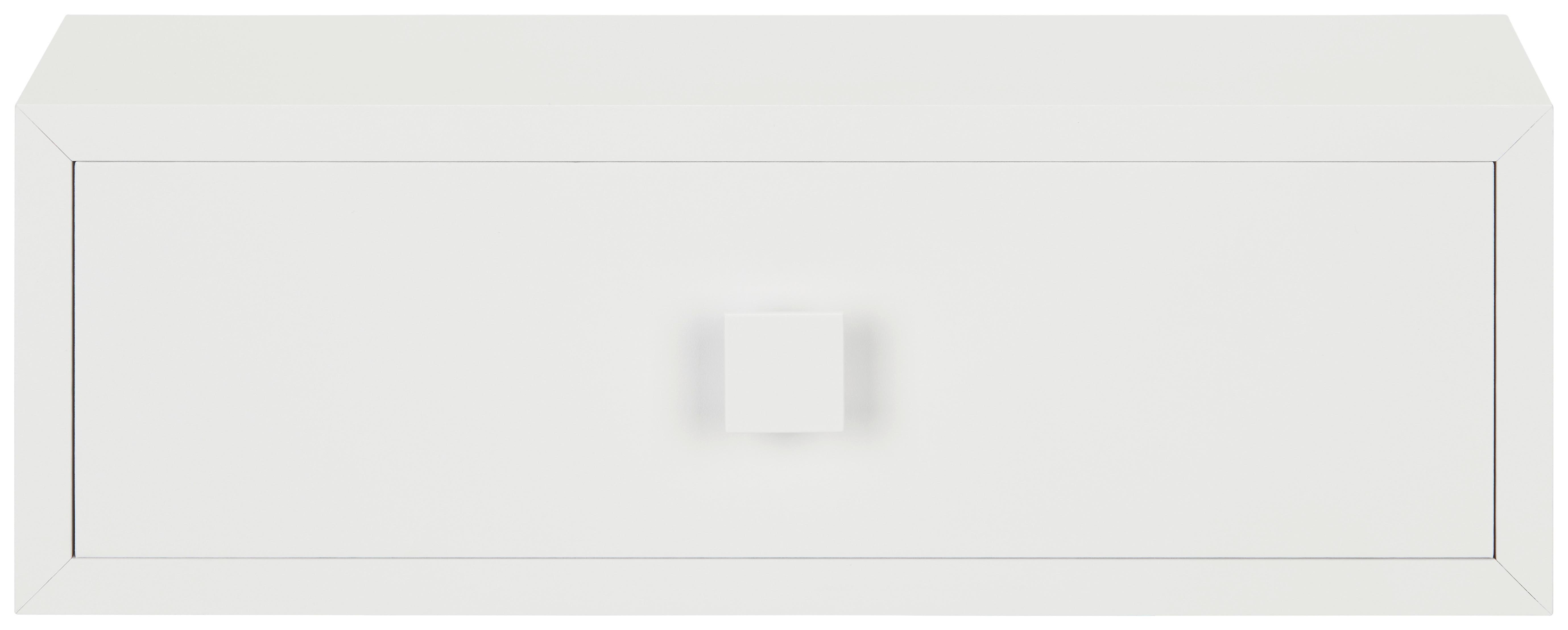 Schreibtischaufsatz in Weiß - Weiß, Holzwerkstoff (38,5/13/19cm) - Modern Living