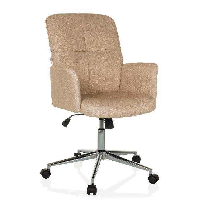 Pisarniški Stol Solao 400, Bež - srebrne barve/bež, Moderno, kovina/umetna masa (63/98 - 108/67cm) - MID.YOU
