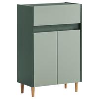 Unterschrank Lovis Dunkelgrün - Eschefarben/Hellgrün, MODERN, Holz/Holzwerkstoff (56,9/90,3/33cm) - MID.YOU