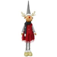 Dekor Rénszarvas Kristina - piros/aranyszínű, műanyag/kő (50/140-185/32cm) - Mömax