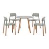 Kindersitzgruppe Dessy Hellgrau Kunststoff/Holz - Hellgrau, MODERN, Holz/Kunststoff (60/48/60cm) - Bessagi Kids
