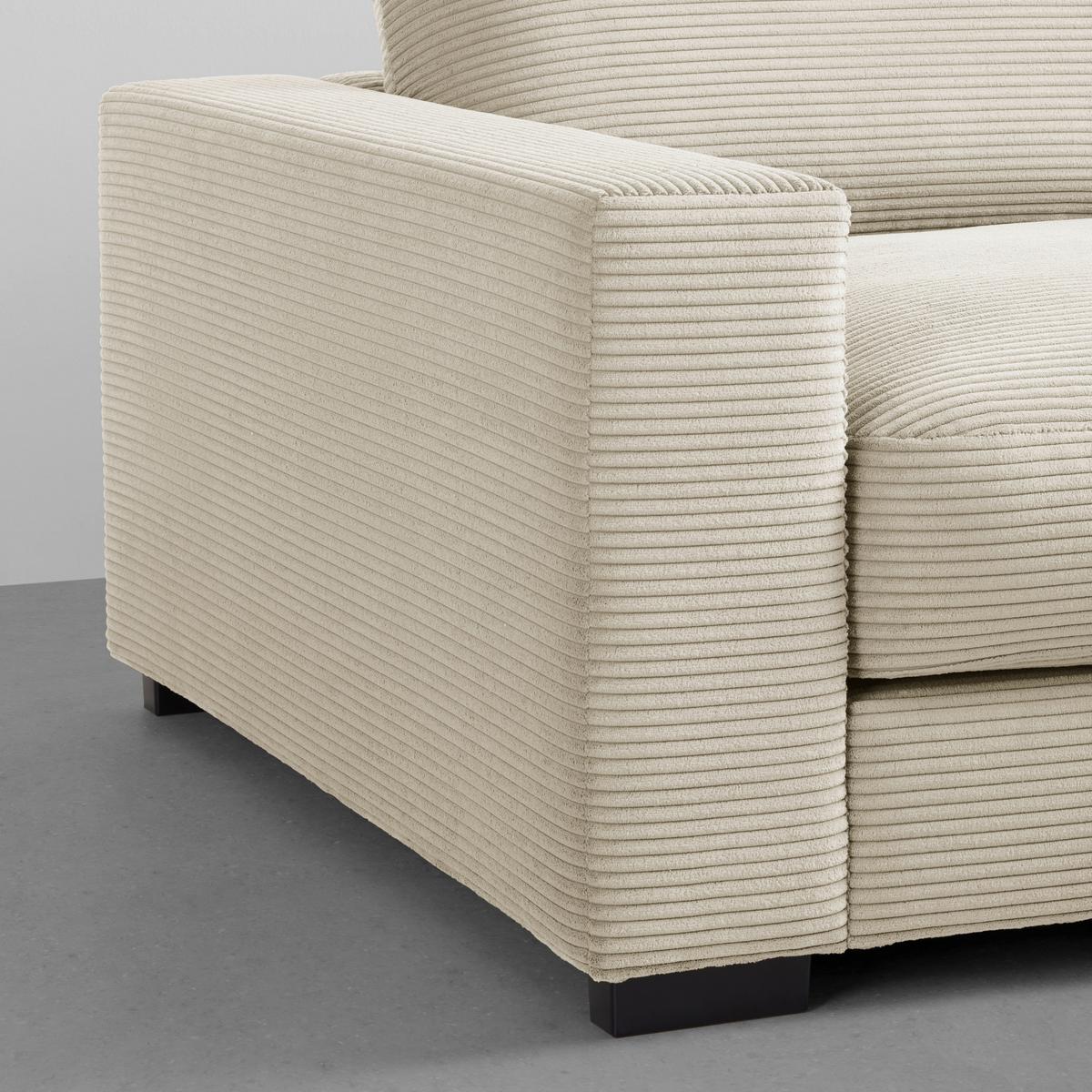Kutna Garnitura Pedro - krem, Moderno, tekstil (265/83/180cm) - Mömax