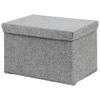 Faltbox Cindy ca. 23l - Grau, MODERN, Karton/Textil (38/26/24cm) - Mömax