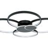 LED-DECKENLEUCHTE GONZALO2 - Schwarz/Weiß, MODERN, Kunststoff/Metall (82/97/10cm) - Premium Living