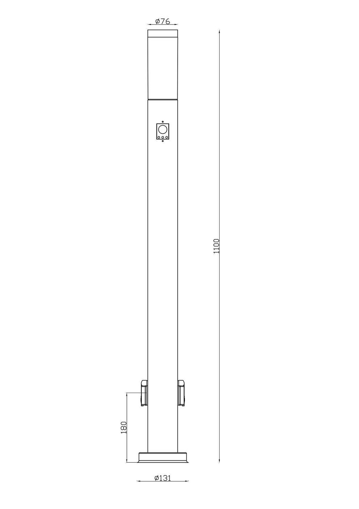 Zunanja Svetilka Boston, 60 W - opal, Basics, kovina/umetna masa (13,1qm) - Globo
