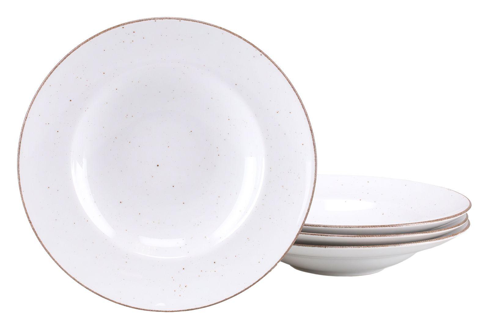 Set Krožnikov Za Testenine Vintage Nature, 4-Delni - krem barve, Basics, keramika (27cm) - Creatable