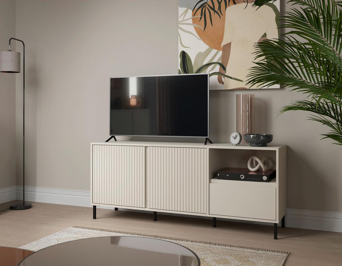 Tv-element Avenale, Kašmir - kašmir/črna, Trend, kovina/leseni material (157,8/65,4/40cm)