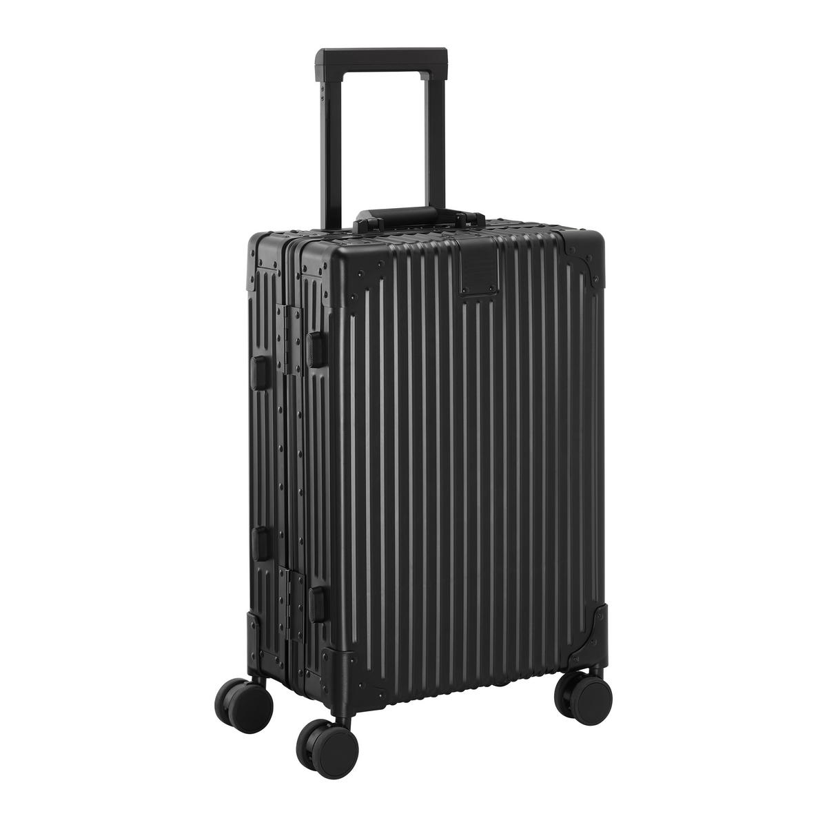 Reisekoffer Dubai Schwarz - Schwarz, KONVENTIONELL, Metall (56/36/22cm) - Mömax