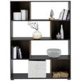 Raumteiler in Eichefarben - Eichefarben/Schwarz, MODERN, Holzwerkstoff (115/151/35cm) - MÖMAX modern living