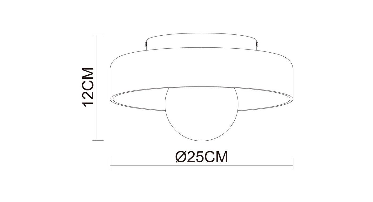 LAMPA SUFITOWA KORDULA - zielony, Design, metal/szkło (25/13cm) - Collett's Monde