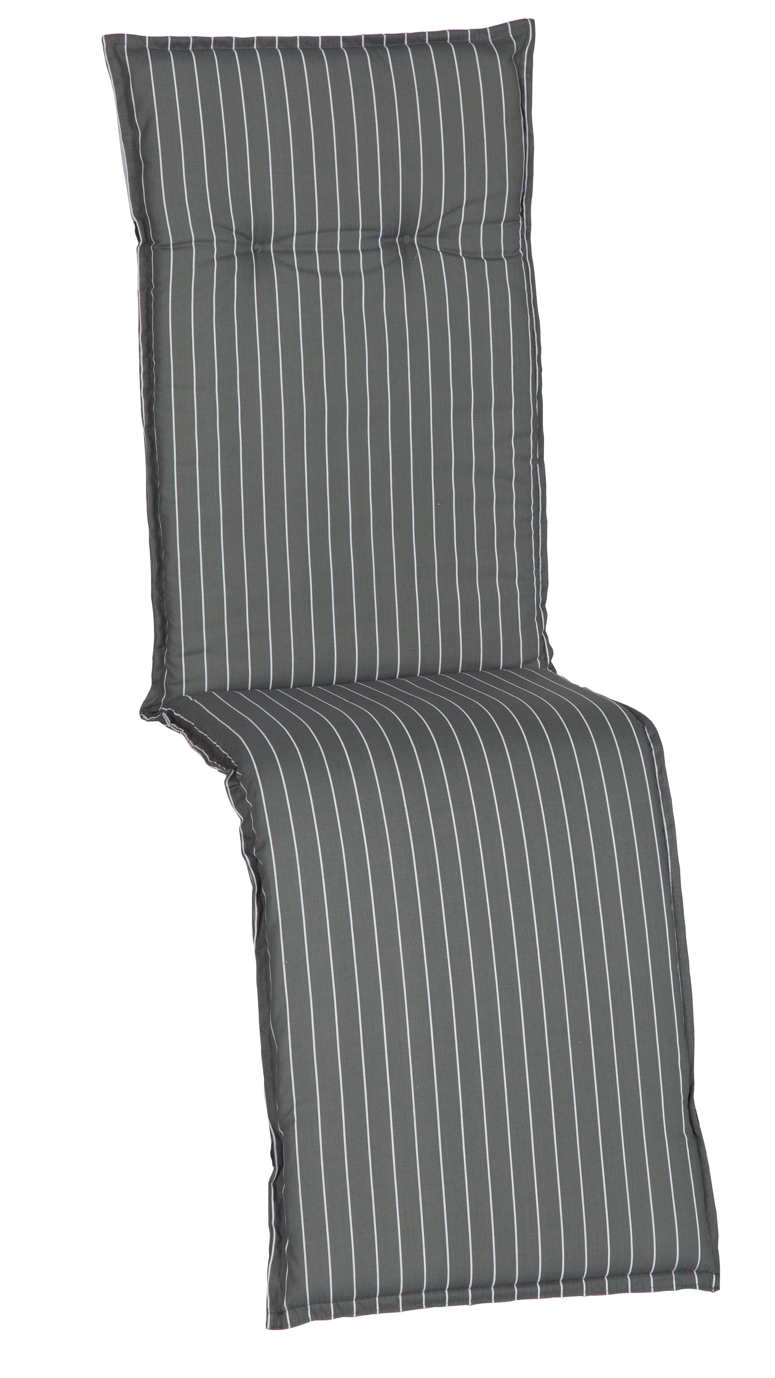 Relaxsesselauflage Belm ca. 171x50 cm Grau/Weiß - Grau, Design, Textil (171/50/6cm)