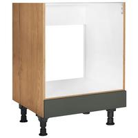 Herdumbauschrank Easytouch Grün - Eichefarben/Grün, MODERN, Holzwerkstoff (60,0/87,0/56,0cm) - Nobilia