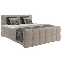 Boxspring Krevet Brisbane - bež/crna, Trend, drvni materijal/drvo (120/220cm) - Premium Living