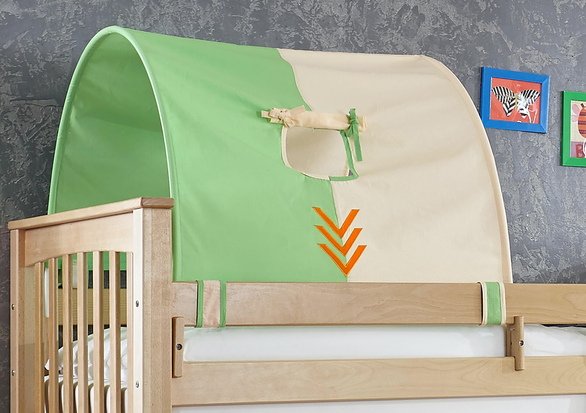 TUNNELSET in Grün/Orange/Beige - Beige/Orange, Design, Textil (80/90/79cm)