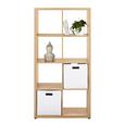 Raumteiler in Wotaneiche - Eichefarben, MODERN, Holzwerkstoff/Kunststoff (76/147/34cm) - Modern Living Raumteiler in Wotaneiche - Eichefarben, MODERN, Holzwerkstoff/Kunststoff (76/147/34cm) - Modern Living