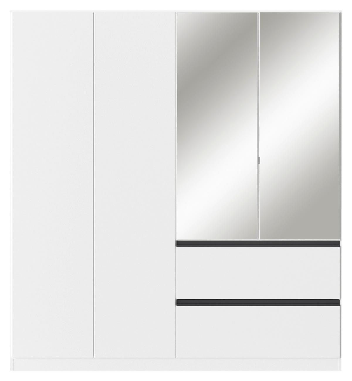 Omara S Klasičnimi Vrati Costa, Bela, Siva - bela, Moderno, leseni material (181/197/54cm) - Rauch Möbel
