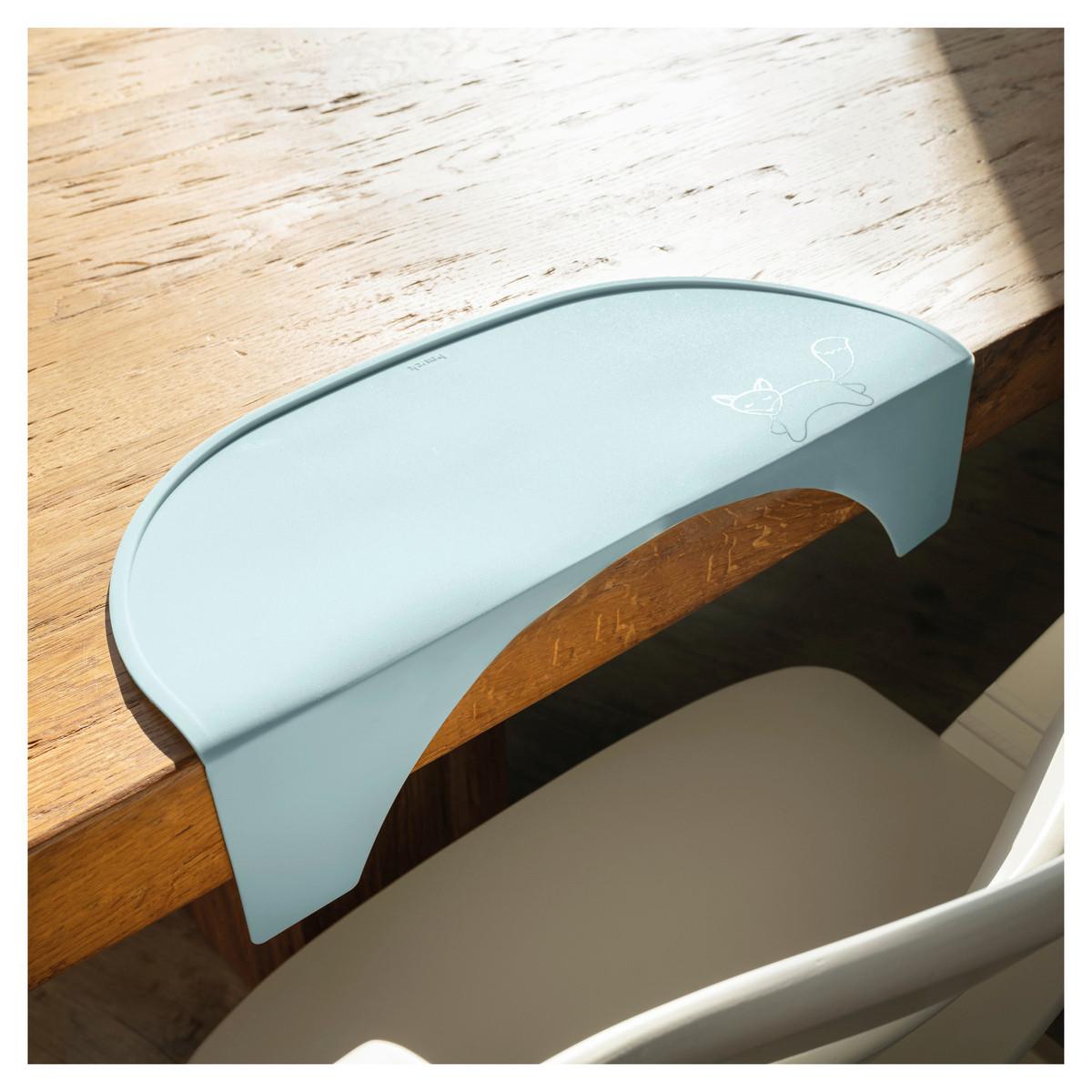 TACKA DO JEDZENIA I ZABAWY 551165 HIGHCHAIR TRAY MAT - miętowy, Basics, tworzywo sztuczne (28/0,5/42,5cm) - Hauck