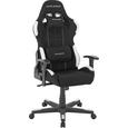 Gamingstuhl in Schwarz/Weiß - Schwarz/Weiß, Kunststoff/Textil (78/124-134/52cm) - Dxracer