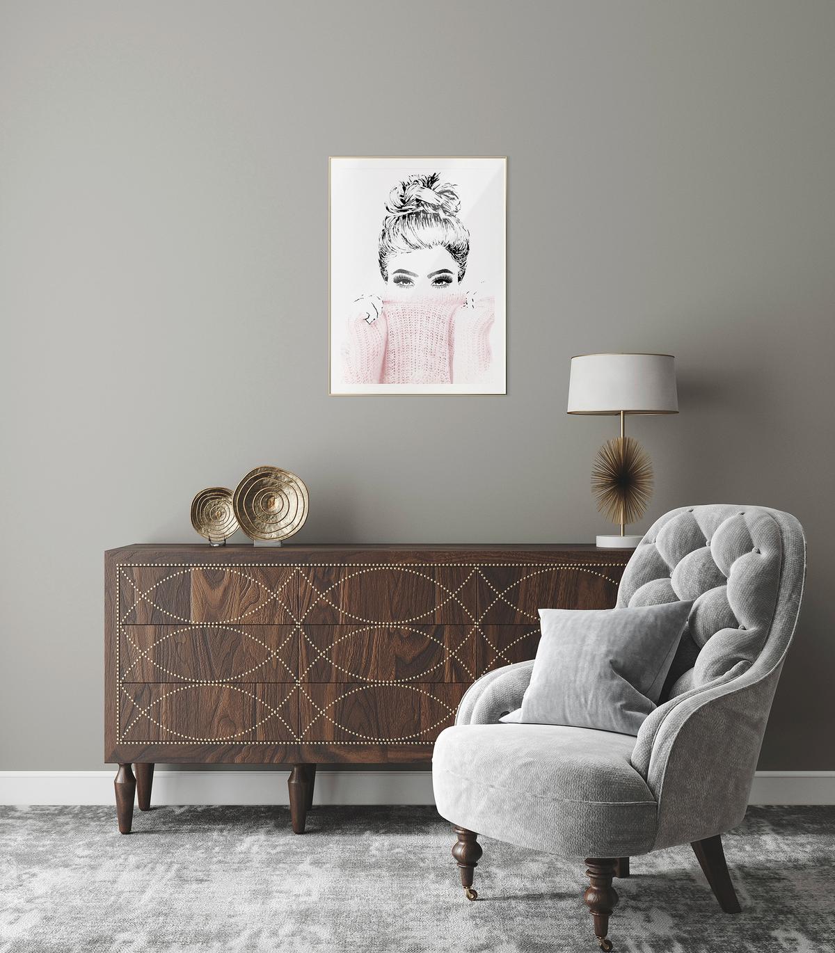 Poster Vincent - večbarvno, papir (50/70cm) - Modern Living