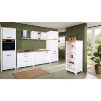 Küchenleerblock Bundle 9-Sorba o. Geräte Weiß - Silberfarben/Weiß, MODERN, Glas/Holzwerkstoff (430/227/60cm) - home24