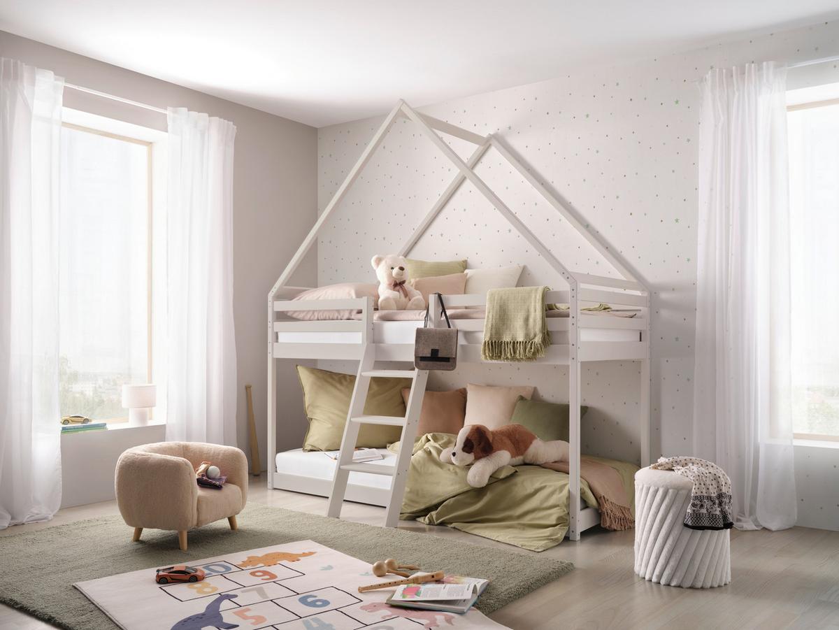 Etagenbett Sweet Kaschmir ca. 90x200cm - Kaschmir/Birkefarben, LIFESTYLE, Holz/Holzwerkstoff (97/224/208cm) - Mömax