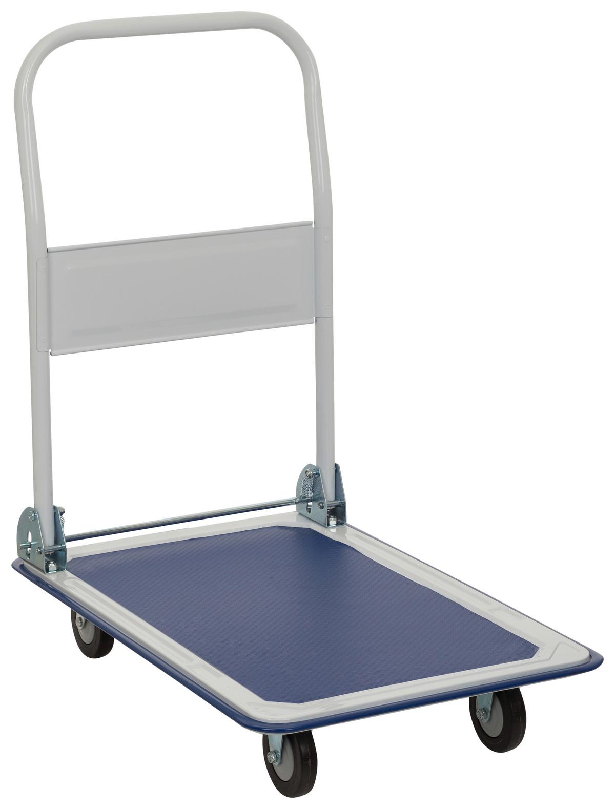 Transportni Voziček Carry, Modra, Bela - modra/bela, Basics, kovina (48/82,5/73cm) - MID.YOU