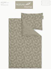 Posteljina Nature Home Wende 140x200/60x80cm - zelena, tekstil (140/200cm) - Mömax