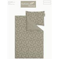 Posteljina Nature Home Wende 140x200/60x80cm - zelena, tekstil (140/200cm) - Mömax