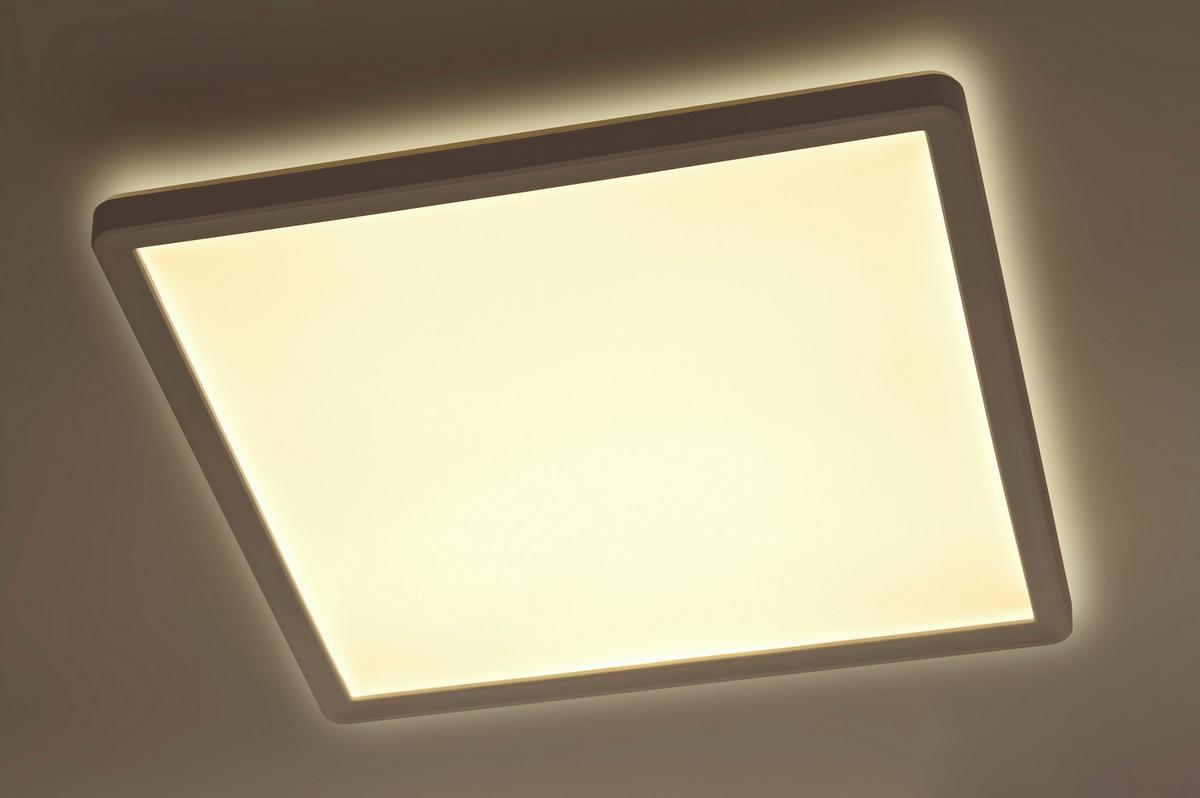 LAMPA SUFITOWA LED GIGA 8 *SBN* - biały, Basics, tworzywo sztuczne (29,3/29,3/2,8cm) - Novel