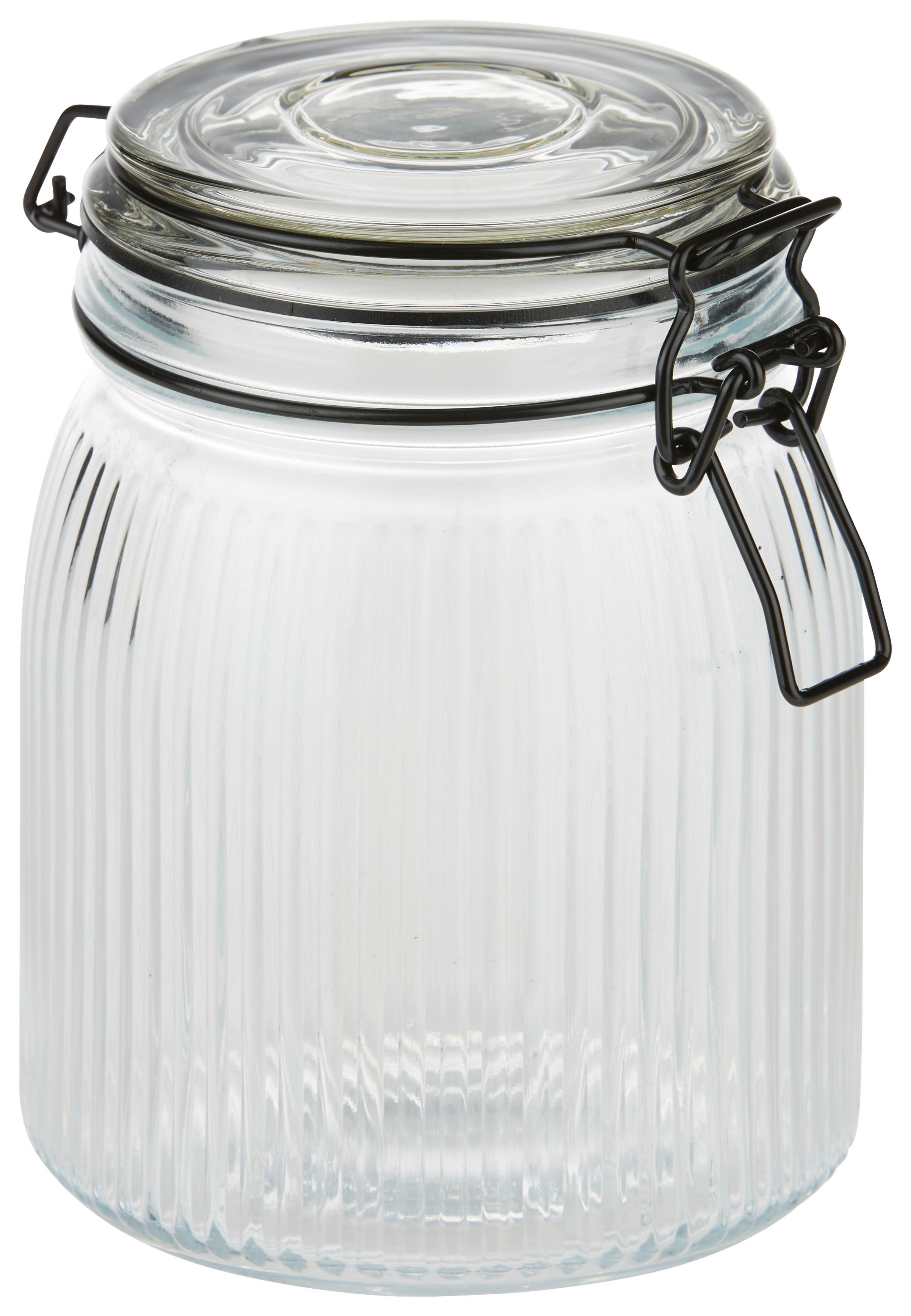 Vorratsdose Juna aus Glas - Transparent, Modern, Glas/Kunststoff (11/15,2cm) - Premium Living