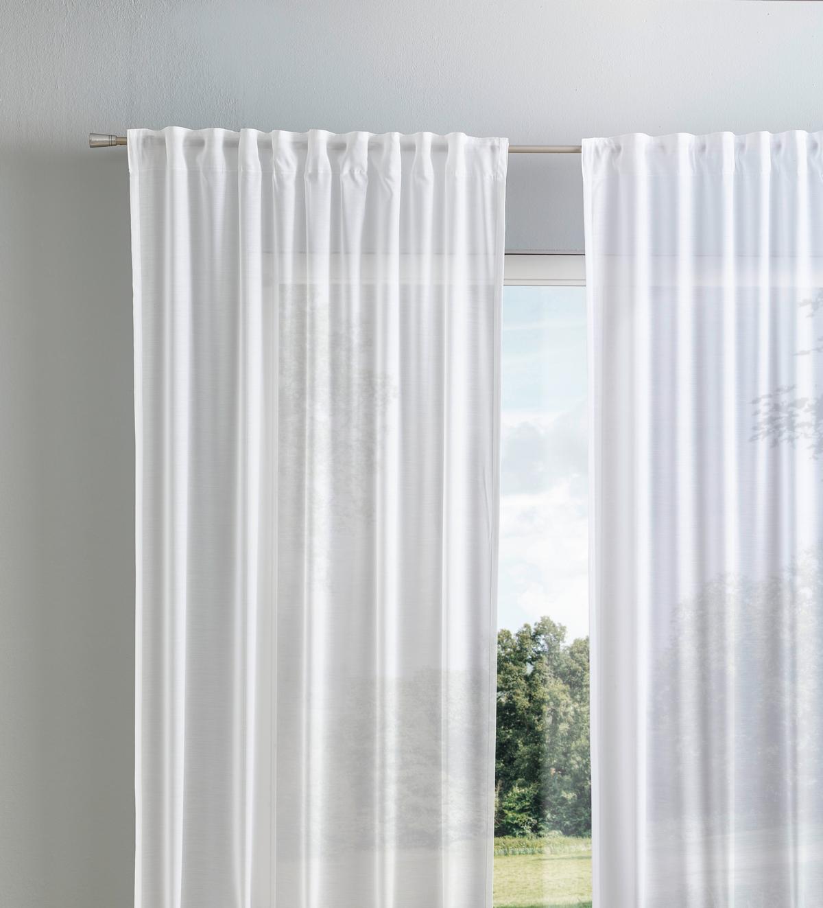 ZASŁONA GOTOWA BATIST - biały, Konventionell, tkanina (140/245cm) - Esposa