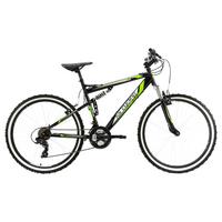 Mountainbike Fully 26'' Scrawler RH 51cm - Schwarz/Grün, Basics, Metall (180/70cm) - KS Cycling