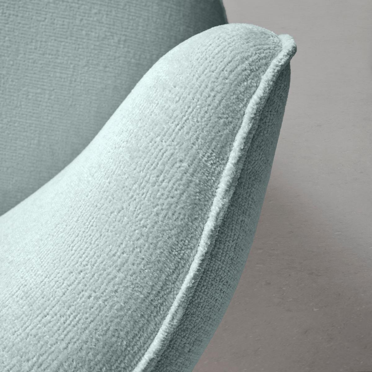 Sessel Jasima Hellblau drehbar - Schwarz/Hellblau, MODERN, Textil/Metall (77/81/85cm) - Premium Living