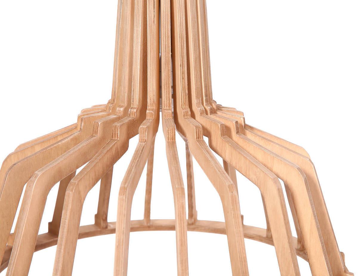 Hängeleuchte Hängelampe Lucerna 280 - Naturfarben, Trend, Holzwerkstoff (41/39/41cm) - Kayoom