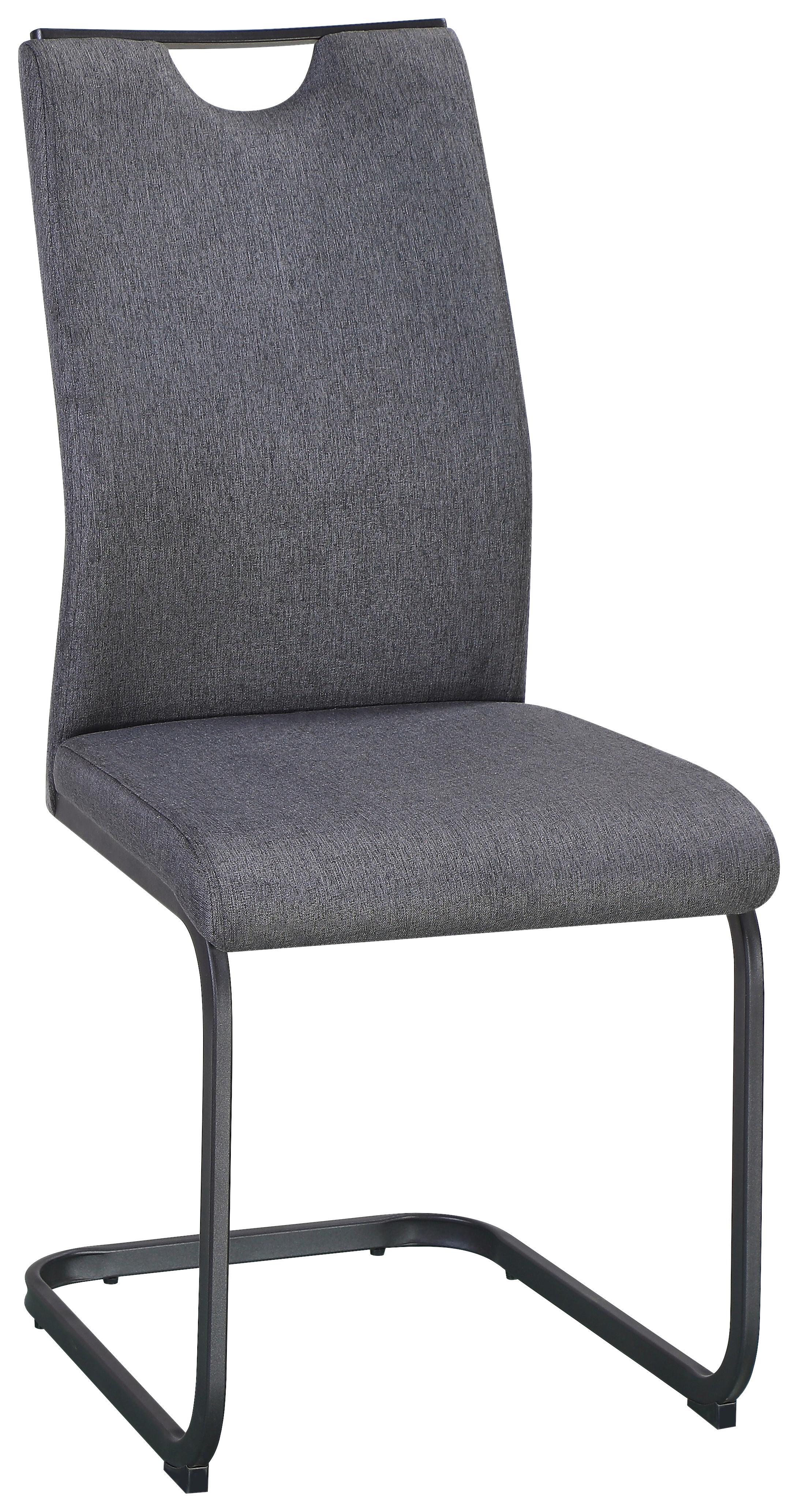 Nihajni Stol Dina, Siva - siva/črna, Konvencionalno, kovina/tekstil (58/86/62cm)