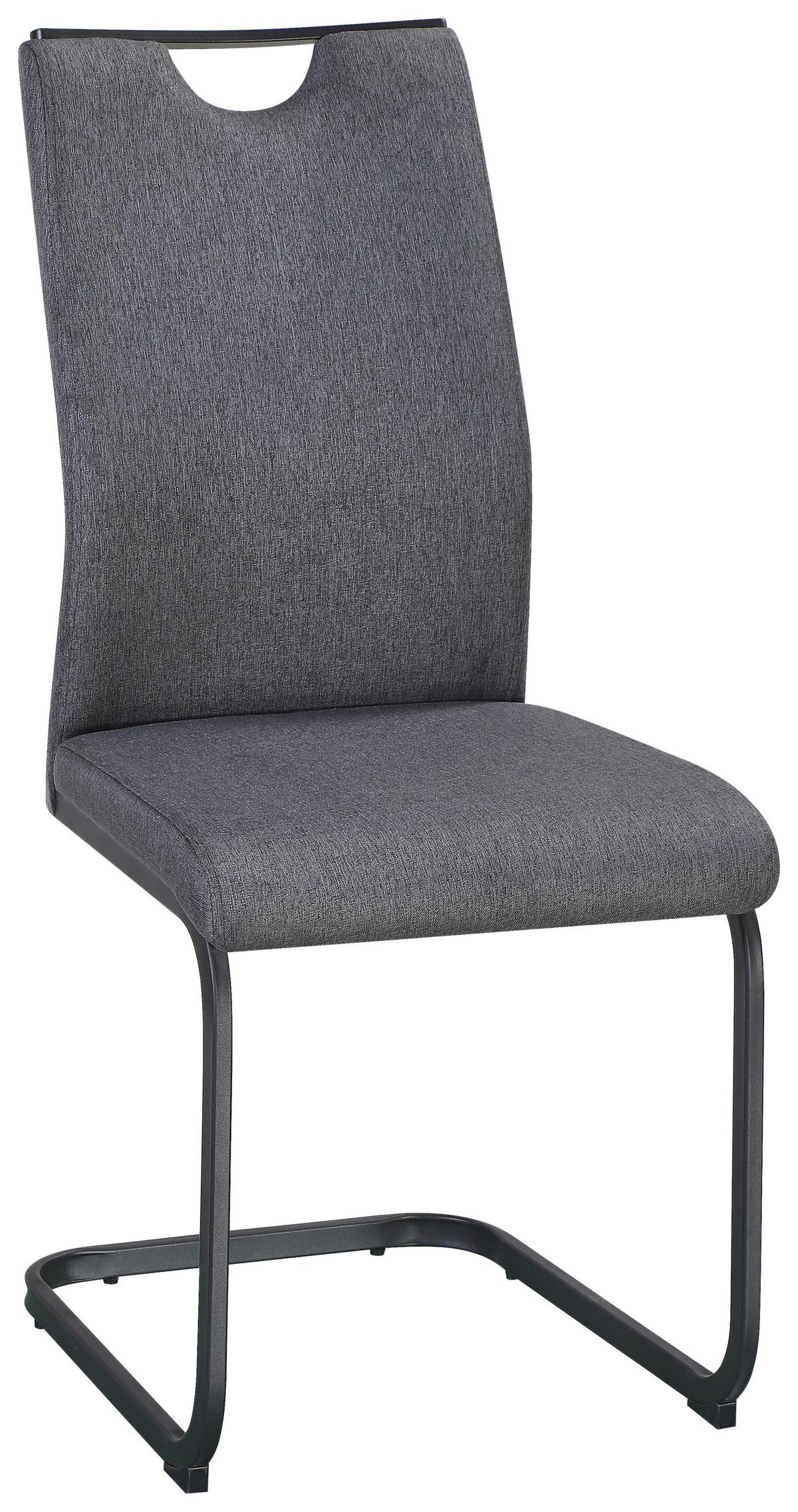 Nihajni Stol Dina, Siva - siva/črna, Konvencionalno, kovina/tekstil (58/86/62cm)