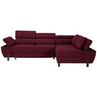 Kutna Garnitura Molina Mini - bordo/crna, Moderno, drvni materijal/drvo (277/90/189cm) - Mömax