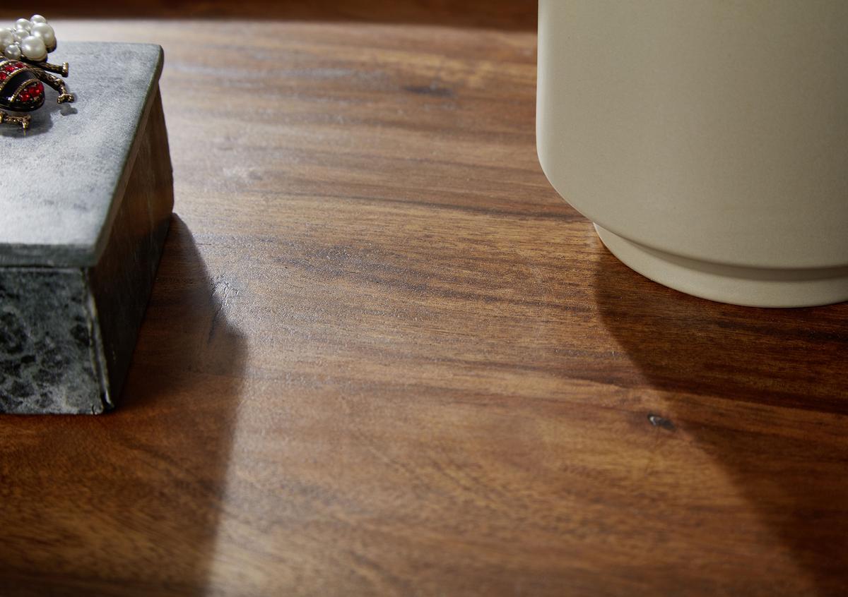 Klubska Miza Wl5.670 - črna/barve indijskega rožnega lesa, Design, kovina/les (71/40/42cm) - MID.YOU