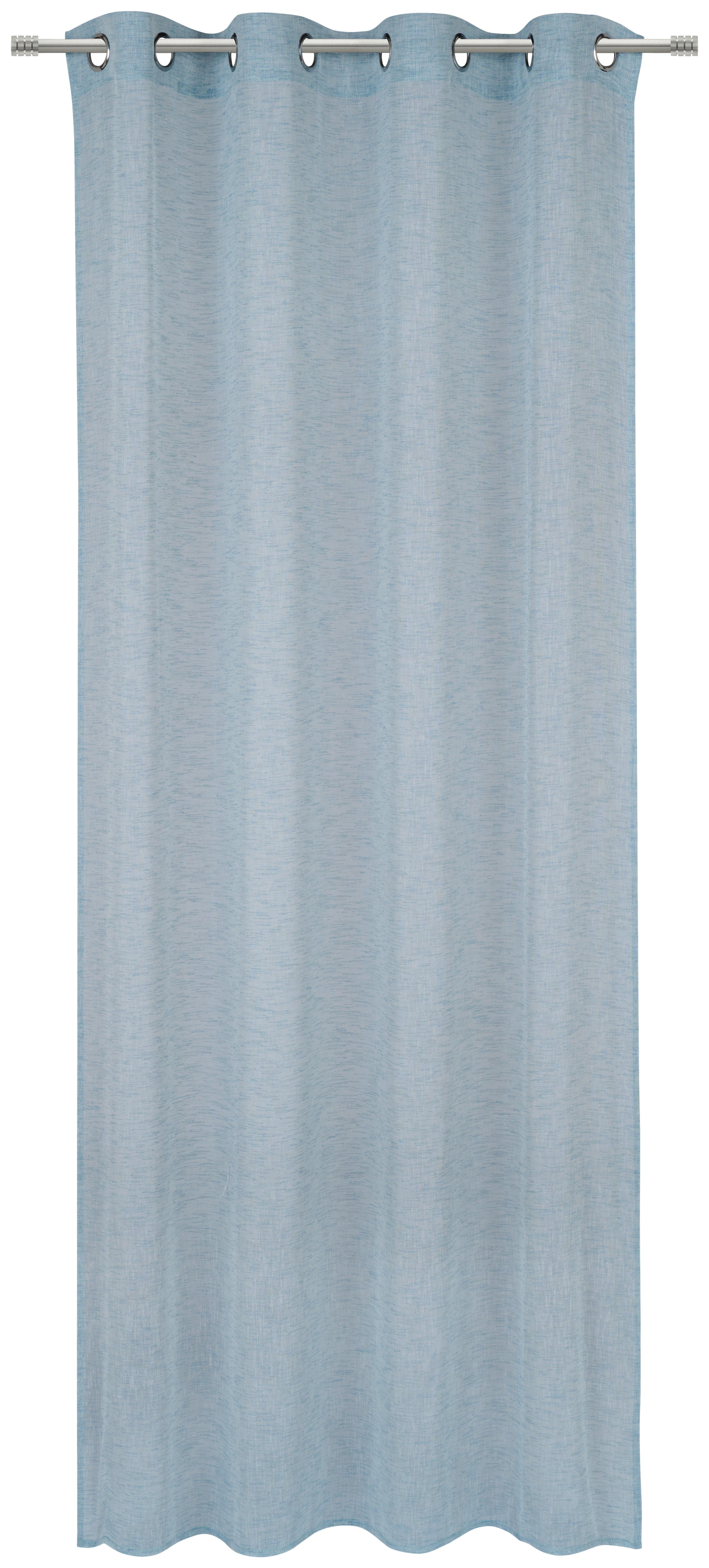 ZASŁONA NA PRZELOTKACH HENRY - niebieski, Basics, tkanina (140/245cm) - Esposa