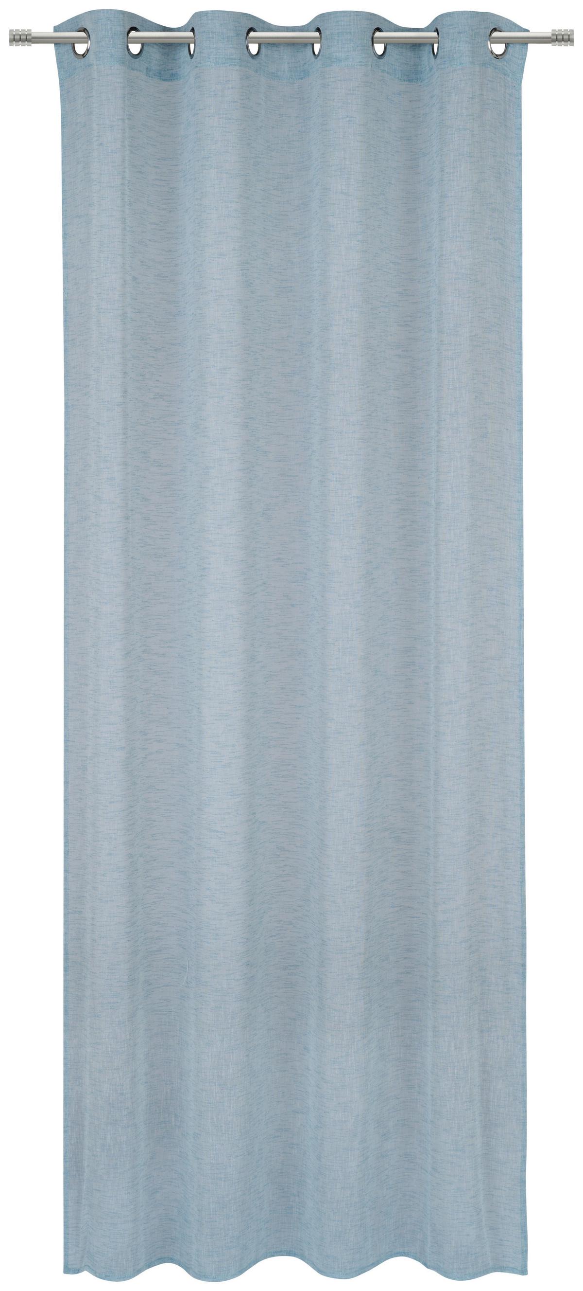 ZASŁONA NA PRZELOTKACH HENRY - niebieski, Basics, tkanina (140/245cm) - Esposa