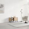 TV-MÖBEL MOVE -BASED/SB- - ek Artisan/svart, Modern, metall/trämaterial (80/46/35cm) - Based