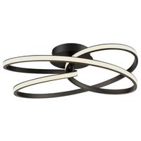 LED-Deckenleuchte Mofer max. 33 Watt - Schwarz, MODERN, Kunststoff/Metall (50/13cm) - Premium Living