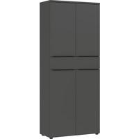 Aktenschrank Ribera in Graphitfarben - Graphitfarben, MODERN, Holzwerkstoff (81/197/40cm) - Premium Living