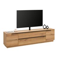 TV-Element Neo Eichefarben ca. 210x53x40cm - Eichefarben/Schwarz, MODERN, Holzwerkstoff/Kunststoff (210/53/40cm) - Mömax