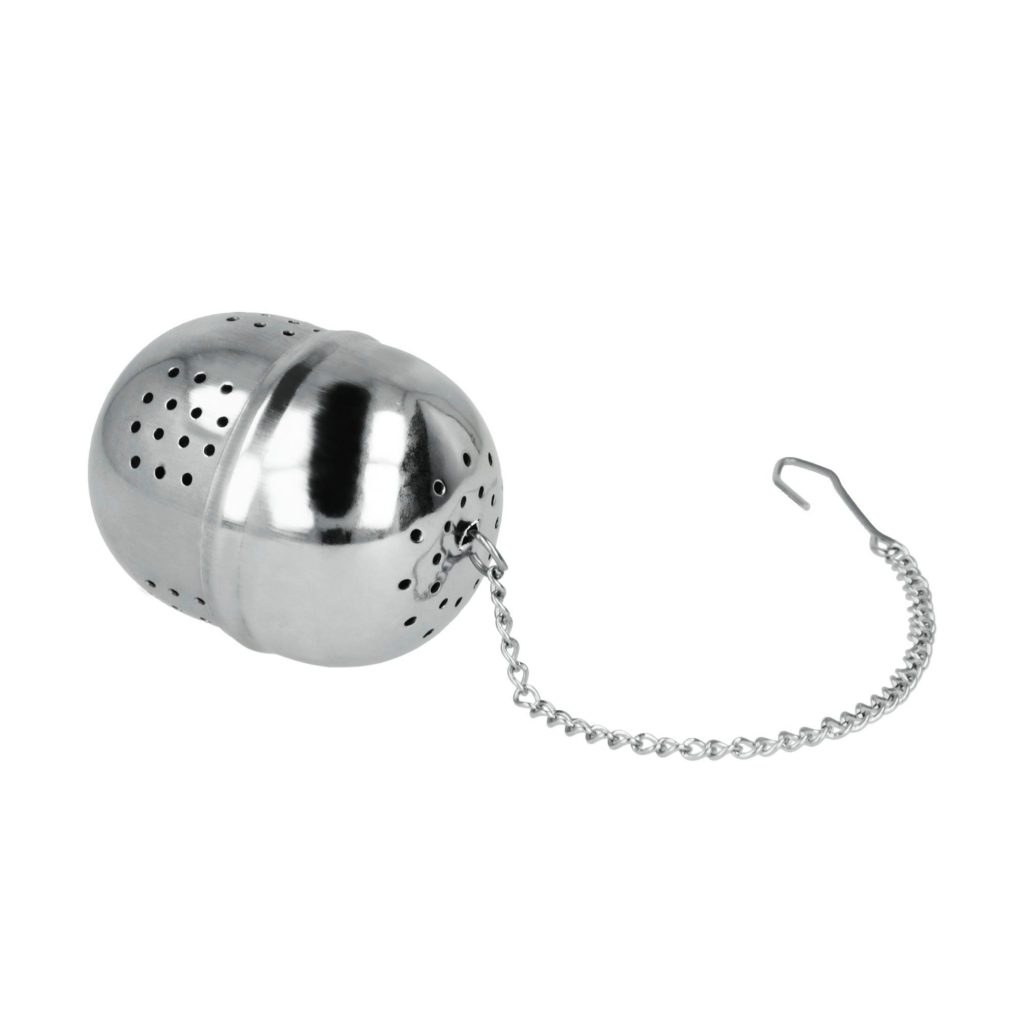 Teatojás Egg - nemesacél, Basics, fém (6,8/16/4,5cm) - Metaltex