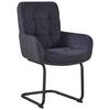 STOL MED ARMSTÖD NOVA - grå/svart, Modern, metall/textil (61/91/65cm) - Mömax