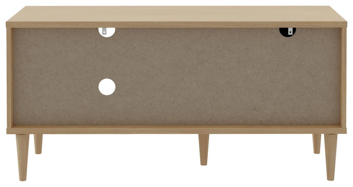 TV-Element Calasetta Eichefarben - Eichefarben/Goldfarben, Natur, Holz/Holzwerkstoff (120,1/57,8/41,4cm) - Premium Living