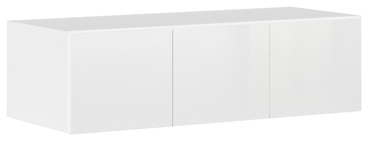 DULAP MAX - alb/alb lucios intens, Konventionell, material pe bază de lemn (136/39/54cm)