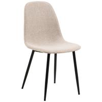 KRZESŁO CELIA - beżowy/czarny, Trend, metal/tkanina (44/86/54cm)