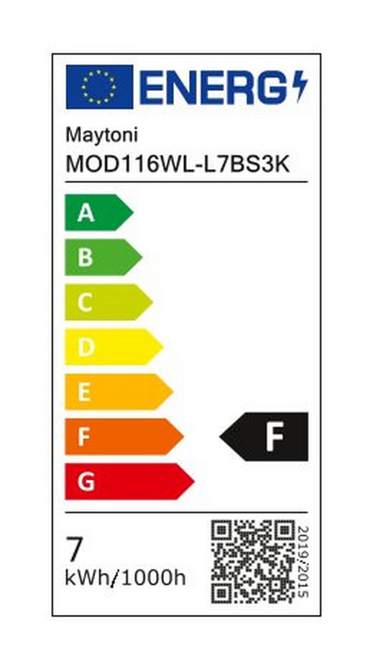 Wandleuchte Stelo Messingfarben max. 7 Watt - couleur laiton/transparent, Trend, métal/verre (56,6/12/10,8cm) - MAYTONI